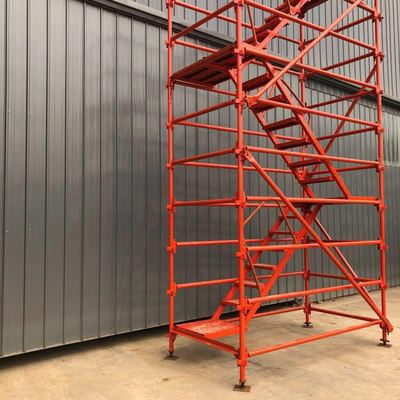 安全爬梯 桥梁墩柱组合式与箱式梯笼在工地施工中的应用