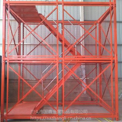 专业守护高空作业 桥梁施工安全爬梯与基坑安全梯笼的厂家直销优势